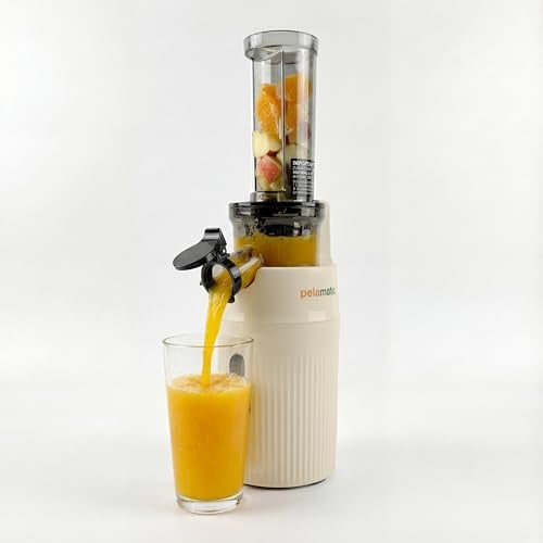 Pelamatic Presse-agrumes électrique 100 W beige, mixeur pour légumes et fruits, presse-agrumes électrique orange de qualité