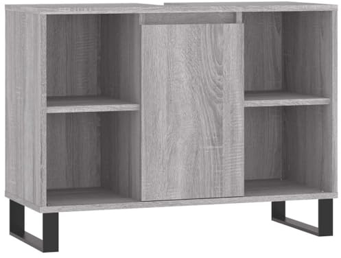 KKgypkn 5-TLG. Wohnwand mit Stauraum ODDA Weiß aus Massivholz Kiefer und modularem Design als TV-Schrank