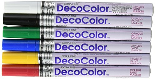 DecoColor Marvy Uchida Primärfarben Extra Feine Marker 6 PS