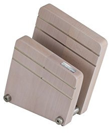 Artelegno Magnetischer Messerblock, massives Buchenholz, 2 Paneele, schützt 10 hochwertige Messer, elegant, luxuriöse italienische Milano-Kollektion von Meisterhandwerkern, umweltfreundlich, weiß