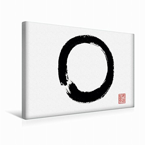 Premium Textil-Leinwand 45 x 30 cm Quer-Format Enso | Wandbild, HD-Bild auf Keilrahmen, Fertigbild auf hochwertigem Vlies, Leinwanddruck von Jitka Krause