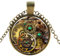 Ultra Antike Zahnräder Style Steampunk Halsketten Classic Cyber Victorian Punk Herren Damen Schmuck Kette und Anhänger Kupfer Vintage Cosplay Zubehör Steam Halskette für Männer Frauen