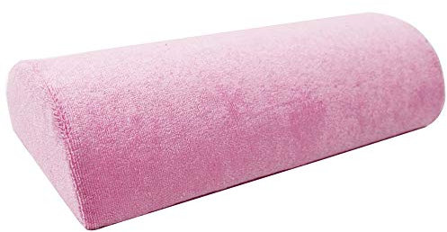 Brussels08 Fashion Soft Nail Art Cushion Hand Rest Pillow Half Column Nail Art Design Manicure Table Mat Arm Wrist Hand Rest Sponge Armrest Salon Hand Pillow Holder Pink