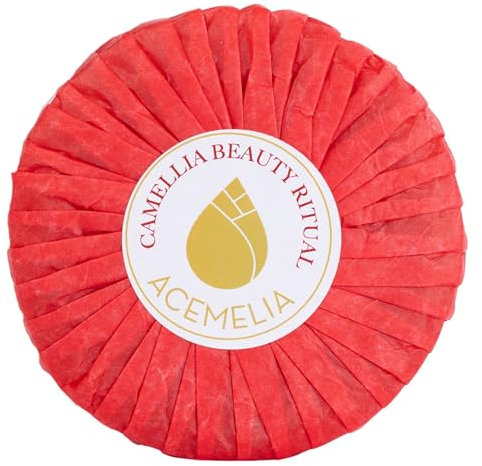 Jabón Facial de Aceite de Camelia | Limpieza Profunda e Hidratación | Jabón Artesano sin Aceite de Palma | 100g