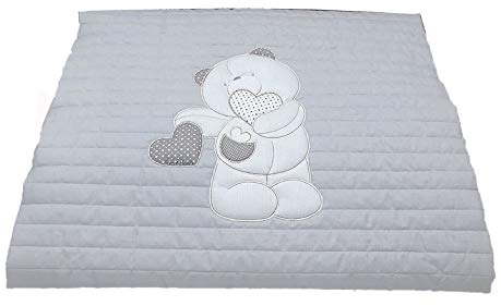 Andy & Helen 3/4800TD26_GR Trapuntino Letto a Cancellino, GRIGIO