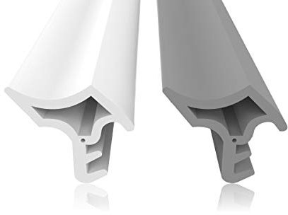 Stahlzargendichtung Weiß 50m - gegen Zugluft Lärm & Staub spart Heizkosten Dichtung Dichtungshöhe 14mm Dichtungsbreite 15mm Falz Türdichtung (Weiss 50m)