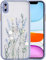 fangke Compatible with iPhone X/XS for Girl Woman, Floral Flower Pattern Slim Design, Protective Hard PC Back with Soft Shockproof TPU Bumper Phone Case for iPhone X/XS- Purple
