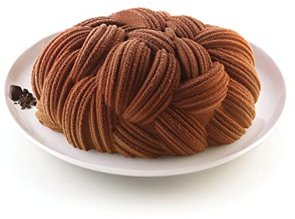 silikomart | Silikon-Kuchenform Modern WOOLY, antihaftbeschichtet, 1er Pack Kuchenform, 3D Design, Ø 190 h 72 mm, Volumen 1,46 ml, Made in Italy