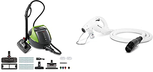 Polti Vaporetto PRO 95 Flexi Dampfreinigungsgerät mit 5 BAR, Wassertankkapazität und Turbo Funktion+ Sani System Gun für Polti Vaporetto Lecoaspira, Zubehör für die Dampf-Sanitisierung von Oberflächen