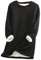 Yming Damen Einfarbig Top Nachahmung Lammhaar Pulli Winter Warme Pullover Langarm Pulli Schwarz L