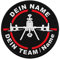 Copytec Patch Drohne Team personalisiert FPV Racing Sport Quadrocopter Luftbilder #37477