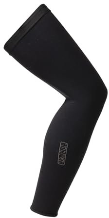 Bioracer Unisex Beinwärmer Tempest | Fahrrad-Beinwärmer – Schwarz – L (Beinumfang 46 cm) – Ideal für Ihre Frühlingsfahrten