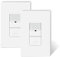 TOPELER Motion Activated Switch, Neutral Wire Required, 2Pack in Wall Occupancy Sensor Switch, PIR Infrared Motion Activated Single Pole Switch, Wall Plate Included, White, UL Listed FCC Approved