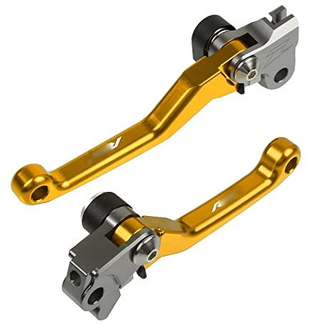 HBSM Für Suzuki RMZ 250 RMZ 450 RMZ250 RMZ450 2007-2016 Motorrad Bremshebel Moto Bremskupplungshebel Zubehör (Color : Gold)