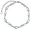 YAFEINI Mondstein Armband - 925 Sterling Silber Keltische Unendliche Liebe Schmuck für Frauen Mädchen