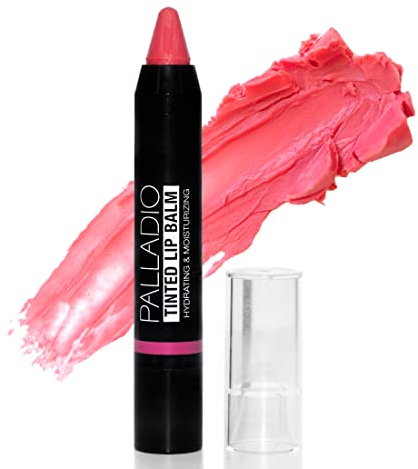 Palladio Getönter Lippenbalsam, feuchtigkeitsspendende & pflegende Formel mit Aloe- & Sheabutter, pflegender veganer Lippenbalsam für rissige Lippen (Wassermelonenzucker, 1 Stück (Packung mit 1))