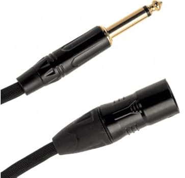 QUIK LOK – JUST/MJM-10 Cavo Microfonico Bilanciato 10 m XLR Maschio/Jack Mono TS Nero