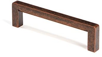 Gedotec Möbelgriff aus Vollmetal | 5 Stück Griffe für Küchenschränke inkl. Befestigungsmaterial | SIDO | Möbelgriffe Kupfer mit LA: 96 mm | Türgriffe für Schränke - Schrankgriffe - Griffe Möbel