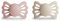 FRIGG Lucky Silikon Schnuller | Symmetrischer Schnuller 2er Pack | BPA-frei | Hergestellt in Dänemark | Cream/Blush - Größe 2 (6-18 Monate)