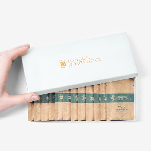 London Nootropics - Mojo - Adaptogenic Mushroom Coffee with Cordyceps & Siberian Ginseng - 12 Sachets