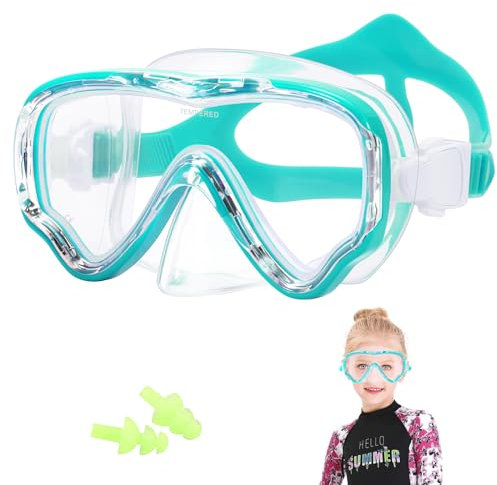 Occhialini da Nuoto per Bambini 4-12 Anni con Anti-appannamento, Maschera Subacquea,Occhialini da Piscina per bambini, ragazzi, ragazze