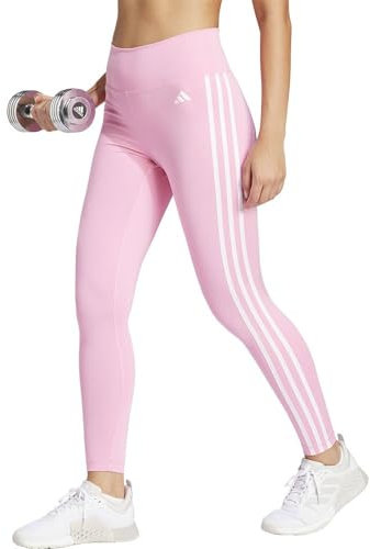 adidas Donna Train Essentials 3-Stripes High-Waisted 7/8 Leggings, bliss pink, S