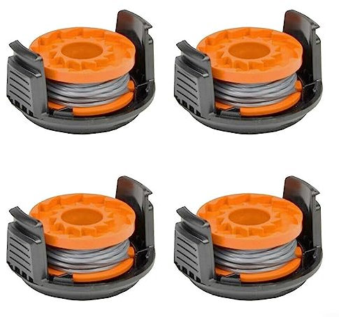 URPIZY 4 PACK Trimmer Replacement Spool Line with Spool Cover For MCGREGOR MCT1825 MCT2X1825 18v 1.5mm 1x2.5m Strimmer
