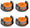 URPIZY 4 PACK Trimmer Replacement Spool Line with Spool Cover For MCGREGOR MCT1825 MCT2X1825 18v 1.5mm 1x2.5m Strimmer