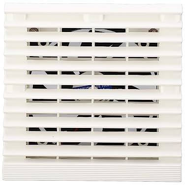 Aramox Seitlicher Abluftventilator für Wohnmobile, DC 12 V, Seitlicher Abluftventilator für Wohnmobile, Lamellengitter, Geruchsentfernung, Leiser Ventilator