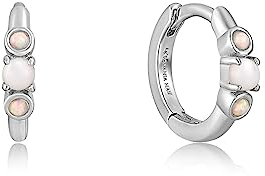 ANIA HAIE Damen-Creolen 925er Silber Opal One Size Silber 32020278