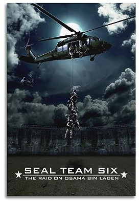 VZRSQZK SEAL Team Six - The Raid on Osama Bin Laden Movie Poster Poster Decorative Painting Canvas Wall Posters And Art Picture Print Modern Family Bedroom Decor Posters 08x12inch(20x30cm)