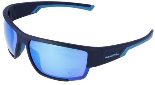 Gamswild WS7133 Sonnenbrille Sportbrille Fahrradbrille Skibrille Damen Herren Unisex | braun | schwarz-blau | blau-blau |