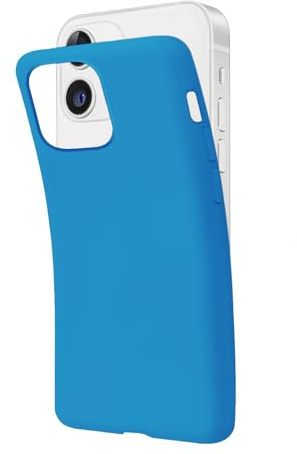 SBS iPhone 12/12 Pro Hülle - Flexibel, Kabelloses Laden Kompatibel, PANTONE-EXZELLENZ - Blau Sea Blue