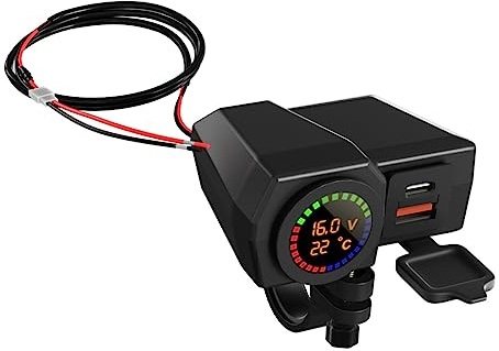 SUPVOX Chargeur Navigator pour Moteur Chargeur De Téléphone Universel pour Guidon Deux Ports USB Compatible avec Batterie De Voiture