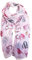 J26 Leichte Sommer Seide Tuch mit Katze Hunde Motiv XL Schal Silk Seidenschal Seindentuch Cat Dog Halstuch Hochwertig Glitzer (Pink)
