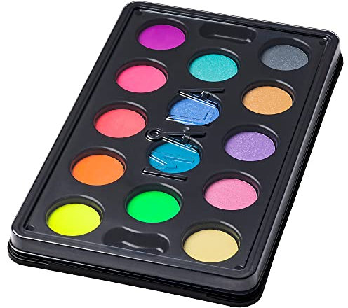 MÅLA Aquarellkasten mit 14 Farben, Mischfarben