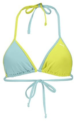 PUMA Damen Triange Bikini Top, Mint, M EU