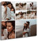 ZQQART Collage Bilderrahmen für die Wand Leinwanddrucke mit Ihren Fotos Gemälde individuell personalisierte Fotogeschenke für Haustiere Familie Baby Hochzeit(45x45cm)