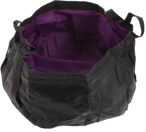 WHAMVOX Ultra-light Folding Bowl Camping Wash Basin Outdoor Bucket Cordura Nylon Portable Leakproof for Hiking