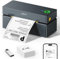 POLONO Bluetooth Etikettendrucker, Etikettiergerät 4x6 DHL labeldrucker, Ettikettendrucķer Label Printer für iOS, Android, Windows und Mac, Kompatibel mit Amazon, Ebay, Shopify, Etsy, USPS (Grau)