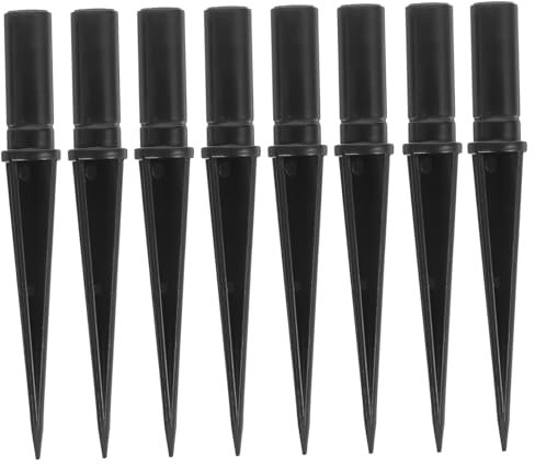 Happyyami 10pcs Replacement Solar Light Stakes Durable Landscape Ground Spikes for Garden Lights Pathway Lamps and Outdoor Decor Accessories