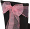 75pcs Dusty Rose Organza Chair Sashes – Wide Sashes for Fuller Bows, Ideal for Wedding, Birthday, Reception, and Anniversary Party Decorations, 17x280cm