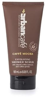 Urban Café Shower Body Scrub, Coffee & Sugar Scrub for Smooth, Soft Skin, Hydrating & Energising, Coffee Mocha Scented Exfoliating Scrub 180ml