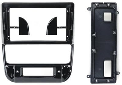 WEFOLEN para Peugeot 406 1995-2005 Panel Radio De 9 Pulgadas Instalación De Consola Bisel De Audio Marco Adaptador GPS(Black Frame)