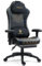 Dowinx Sedia da gioco con massaggio e riscaldamento, sedia ergonomica per computer con cuscino a molle insacchettate, supporto lombare e poggiapiedi regolabile, nero oro