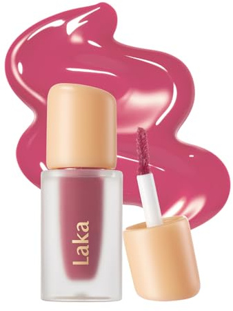 LAKA Fruity Glam Lip Tint Mini, Glowing Lip Stain with Wide Color Spectrum, Hydrating & Lightweight Texture, Long-Lasting Bold Stain, Non-Sticky, Vegan, K-Beauty​ (#113 Pleasure)