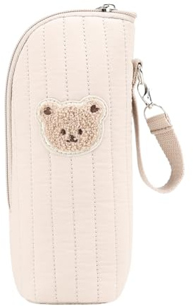 GTFYUDGH Sac Isotherme pour Biberon | Porte-Biberon avec Motif Ours | Tote Portable pour Transport et Conservation du Lait Maternel | Idéal pour Crèche Extérieur