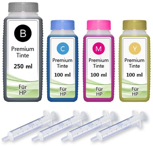 Inkadoo 550ml Nachfüll Tinte kompatibel für HP 912 OfficeJet 8012 8014 8015 Pro 8022 8024 8025 8023