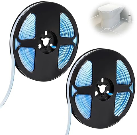 Sealant Tape Caulk Strip Self Adhesive,12M Mildewproof Gap Tape Waterproof Caulk Strip Decorative Sealing Strip for Sink for Kitchen Wall Tile Gap Sink Toilet Bathtub Floor Edge and Corner (White)