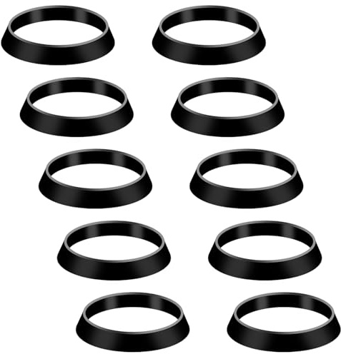 10 Pezzi Guarnizione Lavello Cucina, 43 mm Guarnizioni Idrauliche, Cono Guarnizione per Tubi di Scarico del lavello, Guarnizioni per Sifone, Anello di Tenuta Rondella di Gomma per 1 1/2 Raccordi